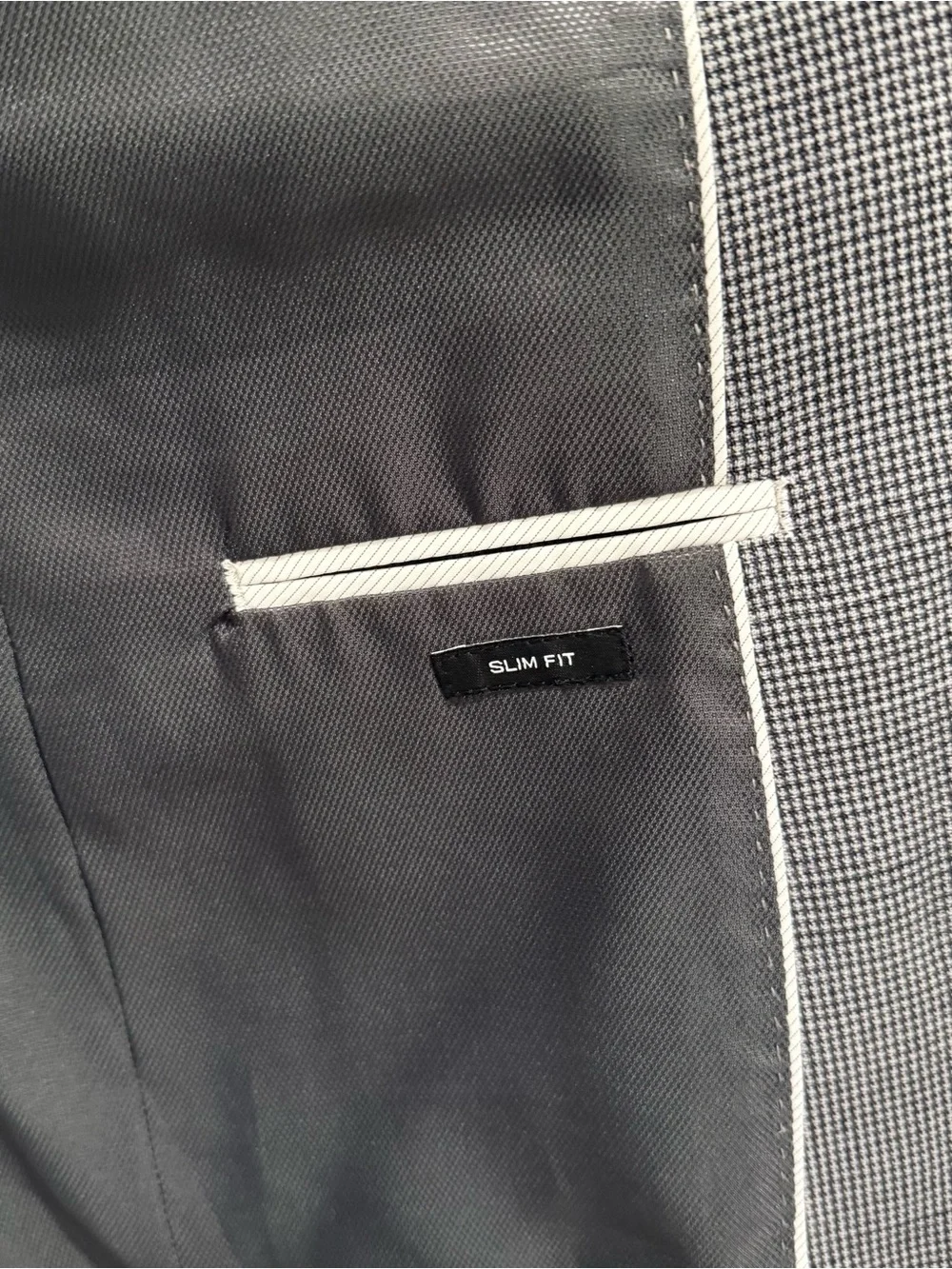 Kenneth Cole Awearness Gray Wool Sport Coat Micro Check Blazer Men’s 42R